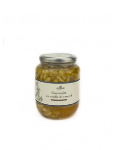 CASSOULET CONFIT CANARD ( 2 MANCHONS) 750g bocal verre