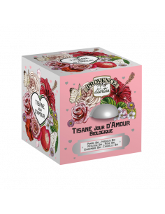 COFFRE METAL TISANE JOUR D'AMOUR  BIO