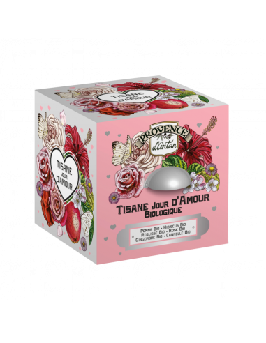 COFFRE METAL TISANE JOUR D'AMOUR  BIO