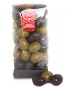 SACHET 250G OLIVES VERTES ET NOIRES
