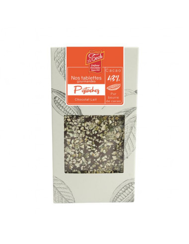TABLETTE CHOC LAIT ORIG PISTACHE 100G