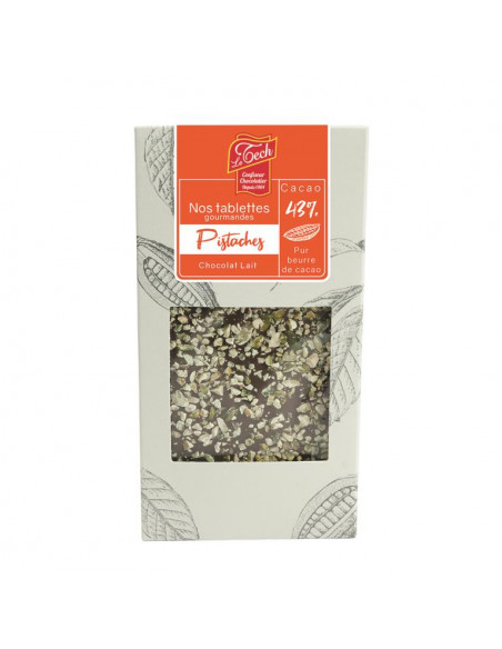 TABLETTE CHOC LAIT ORIG PISTACHE 100G