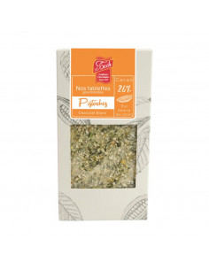 TABLETTE CHOC BLANC PISTACHE 100G