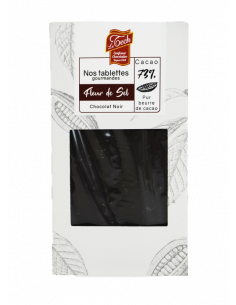 TABLETTE CHOC NOIR ORIG FLEUR DE SEL 90G 2