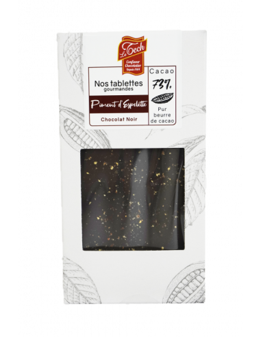 TABLETTE CHOC NOIR ORIG PIMENT ESP. 90G