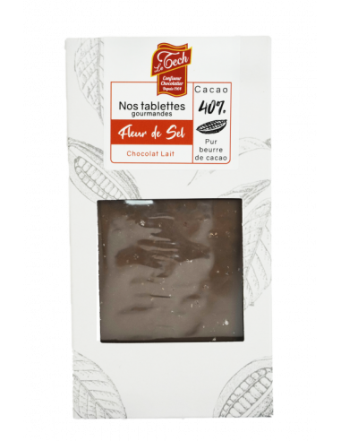 TABLETTE CHOC LAIT ORIG FLEUR DE SEL 90G