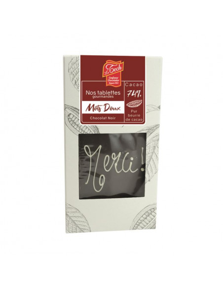 TABLETTE CHOC NOIR ORIG MERCI ! 90G