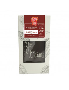 TABLETTE CHOC NOIR JE T AIME 90G