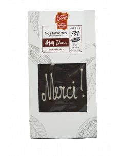 TABLETTE CHOC NOIR ORIG MERCI ! 90G 2