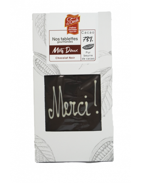 TABLETTE CHOC NOIR ORIG MERCI ! 90G