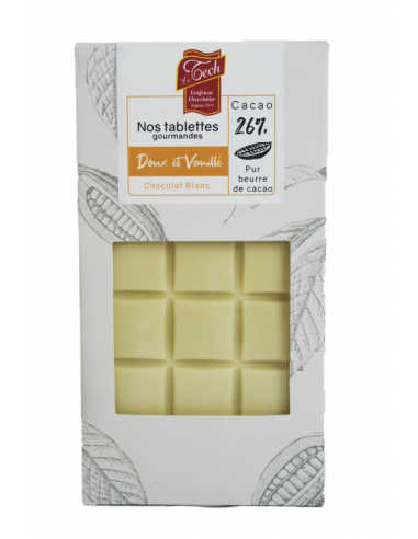 TABLETTE CHOCOLAT BLANC 90G